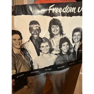 Vintage Freedom Band Poster 1980s Music Memorabilia Ben Ayotte Dave Thomas B&W